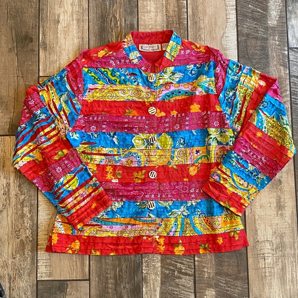 Life Style Colorful Patchwork Jacket - image 1